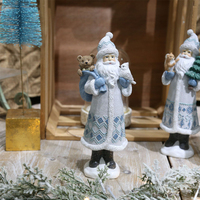 Harz Handwerk Statue Santa Eichhörnchen Weihnachts baum Schneemann tragen Geschenke Dekoration
