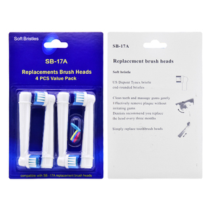 Têtes de brosse à dents électriques Oral-B à poils souples en nylon, têtes de rechange pour adultes, usage domestique - Product Image 5