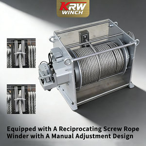 Verricello Compatto con Custodia in Acrilico Verniciato di Grado Marino - Verricello da Traino Resistente per Applicazioni Industriali/<span class=keywords><strong>Marine</strong></span> - Product Image 4