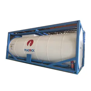 ASME standard LR certificate 21000 liters ISO T14 tank container for hcl acid storage and transport