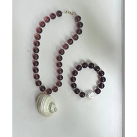Collares de Moda con Cuentas Grandes y Redondas, Estilo Exagerado, Joyería de Acero Inoxidable Impermeable para Mujer