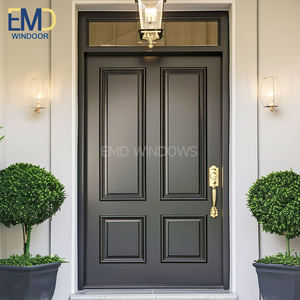 Puertas de Entrada Exteriores de Hierro Forjado con Parte Superior Redonda y Luz Lateral - Product Image 6