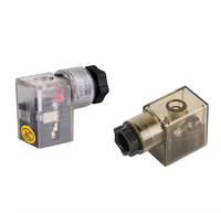 Connecteur de bobine solénoïde étanche 12V 24V CC 11mm MPM DIN 43650 Forme A Forme B Forme C Femelle 3 broches DIN43650B