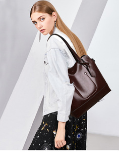 Hermosos bolsos de las señoras bolsas de gran tamaño bolso de las mujeres del cuero genuino - Product Image 5