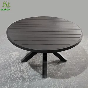 Outdoor commercial garden round dinning table 60 inches cheap round dining table for 8