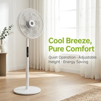 Grand ventilateur solaire rechargeable de 16 pouces, à longue autonomie, avec un flux d'air puissant, pour bureau ou sur pied, double usage, facile à utiliser, personnalisable OEM