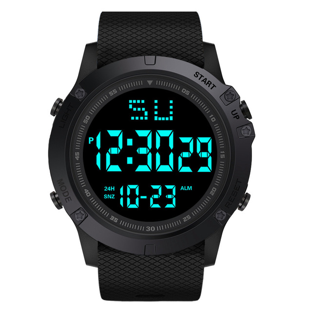 LED Student Hiking Outdoor Large Round Sports Men's Digital Other Calendar Electronic Watch