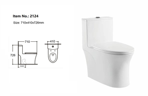 Inodoro thiết kế mới gốm một mảnh nhà vệ sinh <span class=keywords><strong>WC</strong></span> tầng gắn Ware nước Closet nhà vệ sinh - Product Image 6