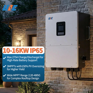 Générateur hybride 3MPPT 16000 watts 51,2 V 240 V sans batterie IP65 IP66 360. Inverseurs haute fréquence - Product Image 3