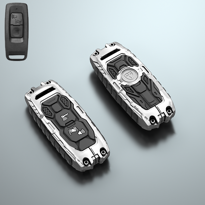 Silver case without keychain