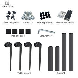 الحديثة الطعام الأثاث الساق المعدنية الألومنيوم أعلى مجموعة منضدة الأثاث المنزلي مخصصة حجم طاولة طعام من الرخام الساقين - Product Image 3