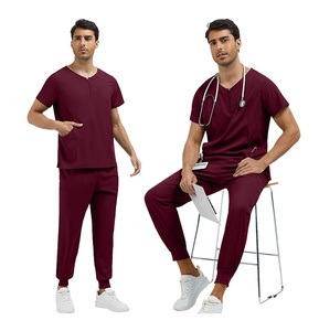 Conjuntos de Uniformes Médicos Tejidos Personalizados de Lujo, Transpirables y de Primera Calidad para Uso Hospitalario con Logotipo Personalizado - Product Image 1