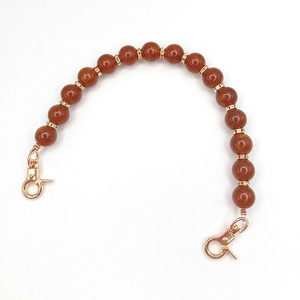 नए प्लास्टिक/राल एब्स रंगीन पत्थर के बीड हैंगिंग चेन के सामान हैंडबैग चेन गुंग्झू मॉडल - Product Image 6