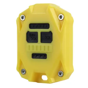 吉普牧马人JK 2007-2017汽车配件的Atubeix塑料遥控钥匙盖黄色钥匙包套件。