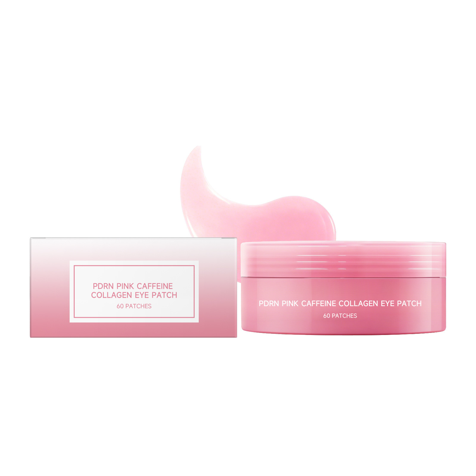 Patchs pour les yeux au collagène rose PDRN