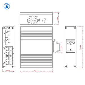 Huayu 산업용 등급 기가비트 광학 웹 관리 스위치 2 단일 모드 단일 섬유 포트 8 전기 POE IEEE802.3D/W/S - Product Image 5