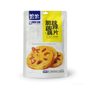 Emballage personnalisé imprimé en <span class=keywords><strong>OPP</strong></span>/PE avec fermeture éclair pour biscuits et snacks, sac à trois soudures latérales avec trou de suspension - Product Image 3