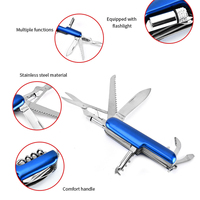 Couteau tactique multifonctionnel de survie MT-1082 de haute qualité 9 en 1, outils de camping polyvalents