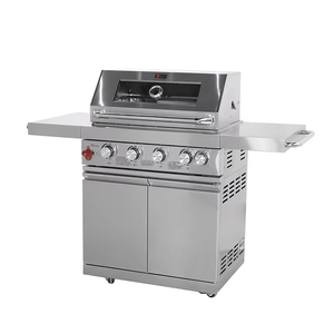 304 <span class=keywords><strong>in</strong></span> <span class=keywords><strong>acciaio</strong></span> <span class=keywords><strong>inox</strong></span> Standalone 4 + 1 bruciatore <span class=keywords><strong>Barbecue</strong></span> a Gas Grill <span class=keywords><strong>con</strong></span> Backburner a infrarossi, finestra di vetro, e piastra di <span class=keywords><strong>griglia</strong></span> rotante - Product Image 1