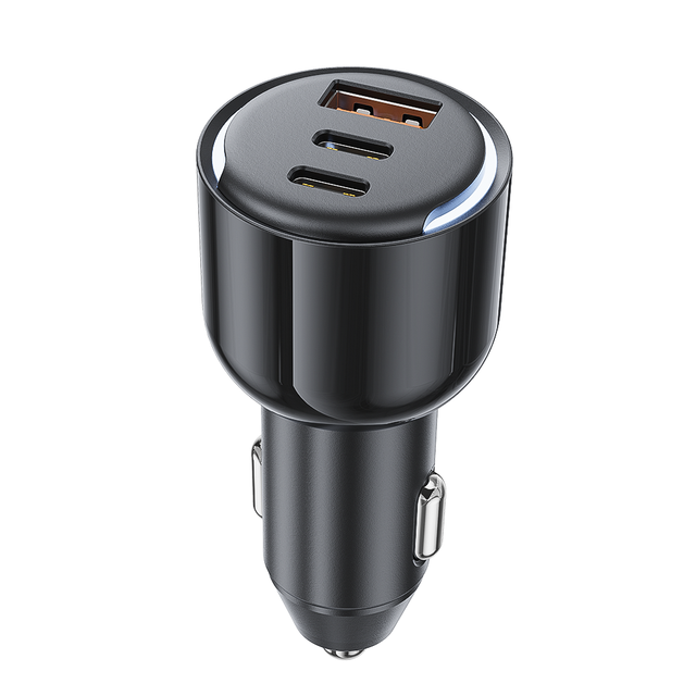 USB C Car Charger, Triple Port 100W Dual USB-C&USB-A Car Power Adapter PD/QC Fast Charging for IPhone,iPad, Galaxy,Android