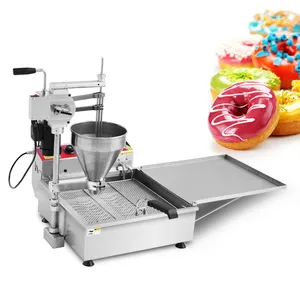 Fritadeira elétrica automática de fábrica para donuts, mini máquina para donuts à venda