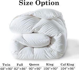 OEKO OCS Kassettensteppung Gänsedaunen- und Federdecke aus 100% Bio-Baumwolle, King-Size, Mittlerer Wärmegrad, Ganzjahres-Bettdecke - Product Image 6