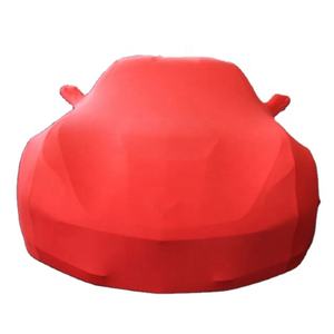 Bâche de voiture anti-poussière sur mesure, anti-rayures, respirante, polyester satiné, bâche de voiture intérieure avec polaire douce - Product Image 1