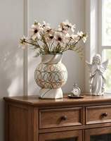 Vases à fleurs modernes, décoration intérieure nordique, table, armoire, ornements en céramique, vase décoratif minimaliste en céramique