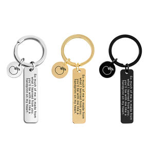 Llavero Día del maestro Toma un gran corazón regalo de graduación llavero de acero inoxidable grabado - Product Image 3