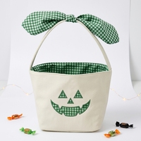 Décorations sur le thème d'Halloween, seau à bonbons en tissu réutilisable de grande capacité, panier à bonbons Halloween Jack O Lantern, panier pour faire des farces ou recevoir des friandises