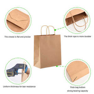 Sacs à provisions kraft imprimés-Marque privée pour cosmétiques/marques de mode - Product Image 5