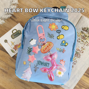 Nouveau 2025 Pendentif Lanière pour Téléphone Portable Marque YY, Porte-clés pour Filles, Léger, Tendance, Forme Cœur, Nœud, Résine Époxy Rose et Blanche - Product Image 2