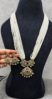 Parure Collier et Boucles d'Oreilles en Laiton Style Victorien pour Femme, Faite à la Main, Idéale pour Mariage, Quotidien, Tendance, Fête, Anniversaire, Cadeau