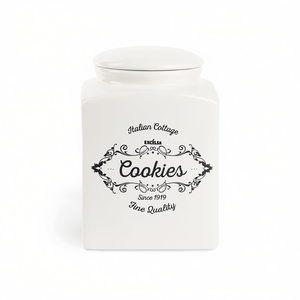 Vaso in Ceramica Bianca di Alta Qualità Excelsa 15x21,5x15 cm per Conservazione - Product Image 3