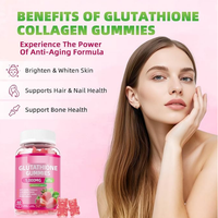 Complément de glutathion OEM en gommes de collagène : L-Glutathion avec collagène marin, vitamines C, E, D et B12