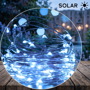 Ghirlanda Solare 12m con 100 LED 8 Funzioni Bianco Freddo (Electro DH 79.750/12/DIA) IP44 6500K - Product Image 3