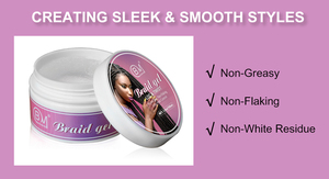 Gel pour tressage de cheveux, étiquettes privée, 1 pièce, gel à paillettes, idéal pour la coiffure, vente en gros - Product Image 4