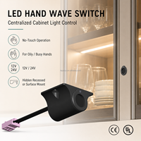 Interrupteur à capteur de mouvement pour armoire/placard, contrôle centralisé, 12V/24V, matériau plastique, garantie 3 ans, FREE-18C-22