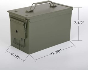 Hochwertige, wasserdichte M2A1 M2A2 Metall-Munitionsbox für .50 Kaliber mit individuellem Logo in Grün, Schwarz oder Tan, niedrige Mindestbestellmenge - Product Image 3