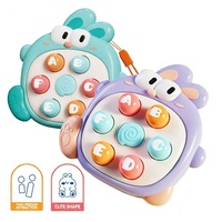 Jouets lapin mignons Whack-A-Mole, jeu éducatif interactif précoce avec lettres ABC pour les tout-petits de 3 ans et plus