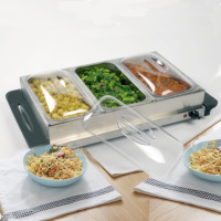 Plateau de buffet domestique Serveur de buffet en acier inoxydable