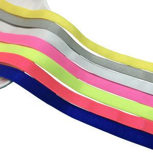 50 Yards <strong>3</strong>/8" Bra Straps <strong>Elastic</strong> Wholesale Shiny Satin Nylon Spandex <strong>Elastic</strong> Underwear Ribbon for DIY Handmade Sewing Tape Trim - Product Image 2