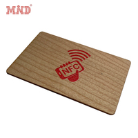 Carte en bois RFID écologique MIFARE DESFire EV2 8K pour hôtel