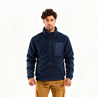 Chaqueta de Invierno para Hombre con Logotipo Personalizado del Proveedor, Chaqueta Softshell Gruesa con Forro Polar, Abrigo Térmico Cálido y Cómodo con Tela en la Parte Delantera