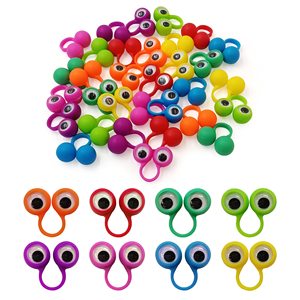 Gran grande creativo divertido <span class=keywords><strong>Googly</strong></span> Eye dedo marionetas Wiggly globo ocular dedo marioneta anillos ojo dedo juguete para niños fiesta Favor - Product Image 2