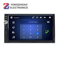 Radio Estéreo para Auto con Conexión Telefónica, Reproductor de CD 7018B, DVD, Mejor Unidad Principal 1 Din Universal
