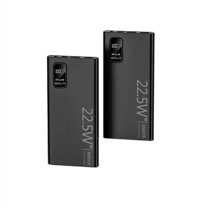 Carregador portátil 10000mah pd 22.5w, carregador rápido para celular