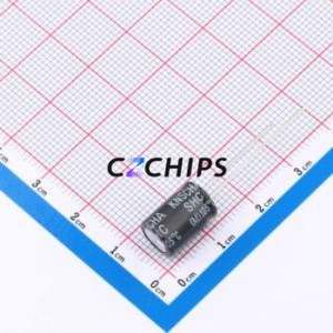 Condensador Electrolítico de Aluminio de Orificio Pasante DHC400M685G124S1AA, Orificio Pasante, D8xL12mm 6.8uF 20% 400V 80mA-120Hz - Product Image 2