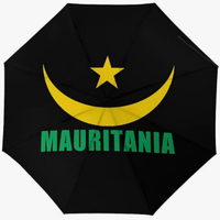 Parapluie pliant entièrement automatique au design confortable et au toucher agréable, motif drapeau culturel marocain, style thématique national