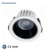 Spot LED encastré de plafond, anti-éblouissement, dimmable, réglable, de qualité commerciale, IP65, fabriqué sur mesure par l'usine Leimai